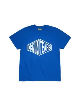 3D Box Logo-T-shirt, blå