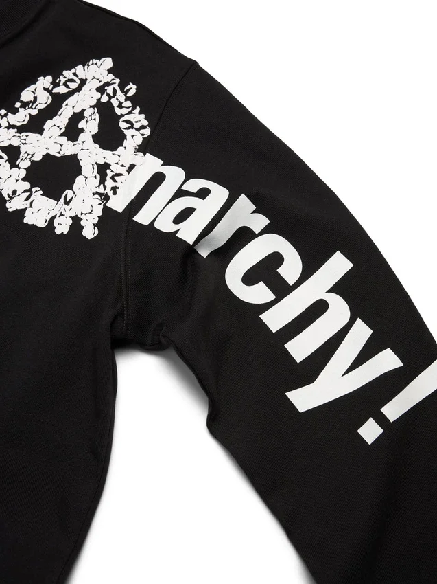 Anarchy Wreath långärmad T-shirt, svart