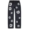 Baggy Cotton Wreath-Denim-byxor med selvedge