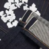 Baggy Cotton Wreath-Denim-byxor med selvedge