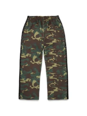Camo-tröja med paljetter och öppen nederkant