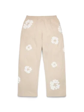 Cotton Wreath Baggy-joggingbyxor, krämfärgade
