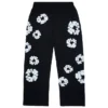 Cotton Wreath Baggy-joggingbyxor, svarta
