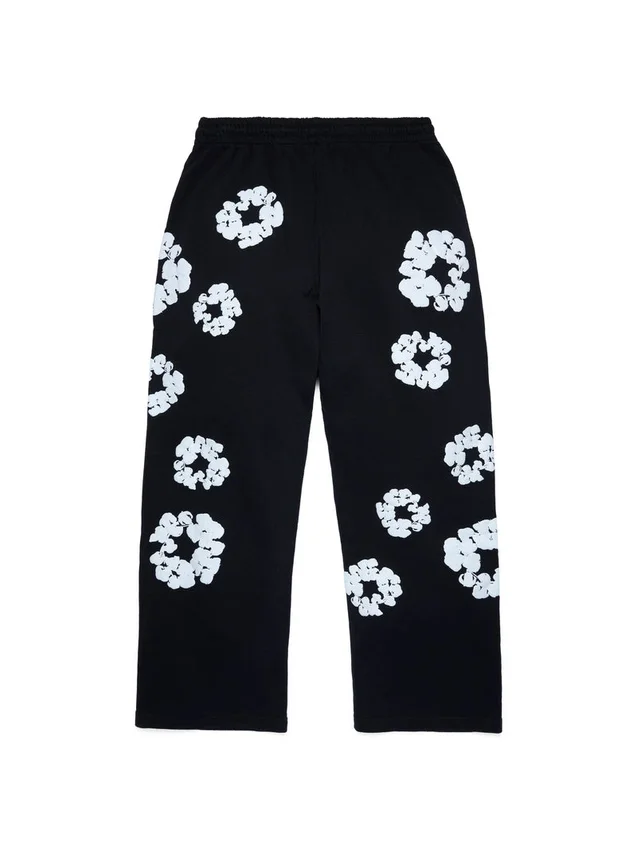 Cotton Wreath Baggy-joggingbyxor, svarta