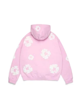 Cotton Wreath Hoodie, puderrosa