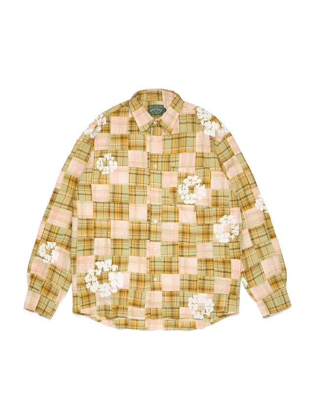 Cotton Wreath Madras långärmad skjorta med knappar