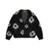 Cotton Wreath med mohair, svart