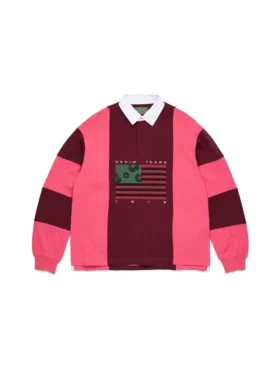 Cotton Wreath-modell med pan-afrikansk flagga i bomullskrans, rosa/brun