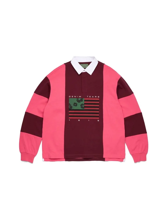 Cotton Wreath-modell med pan-afrikansk flagga i bomullskrans, rosa/brun