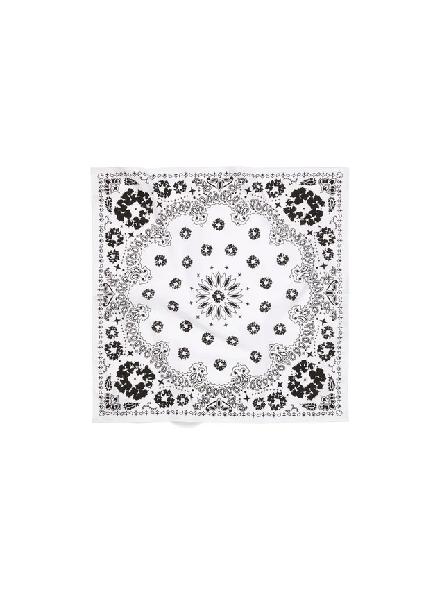 Cotton Wreath Paisley-bandana, vit