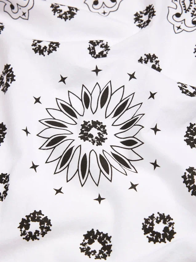 Cotton Wreath Paisley-bandana, vit