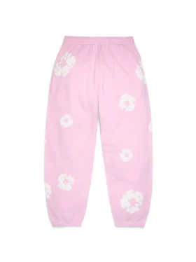 Cotton Wreath Sweatpant, puderrosa
