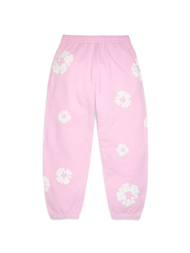 Cotton Wreath Sweatpant, puderrosa