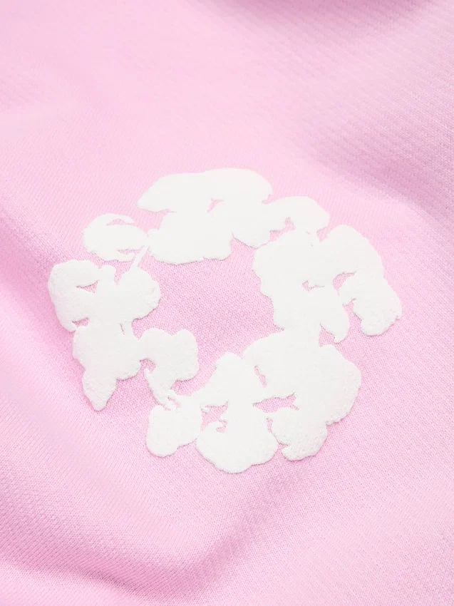 Cotton Wreath Sweatpant, puderrosa