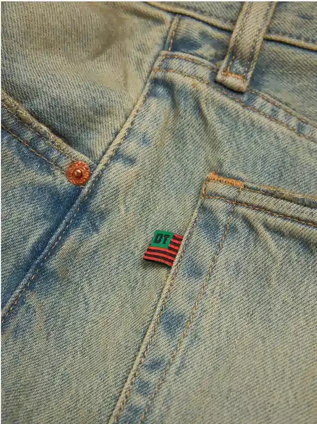 Denim shorts i smutsig tvätt