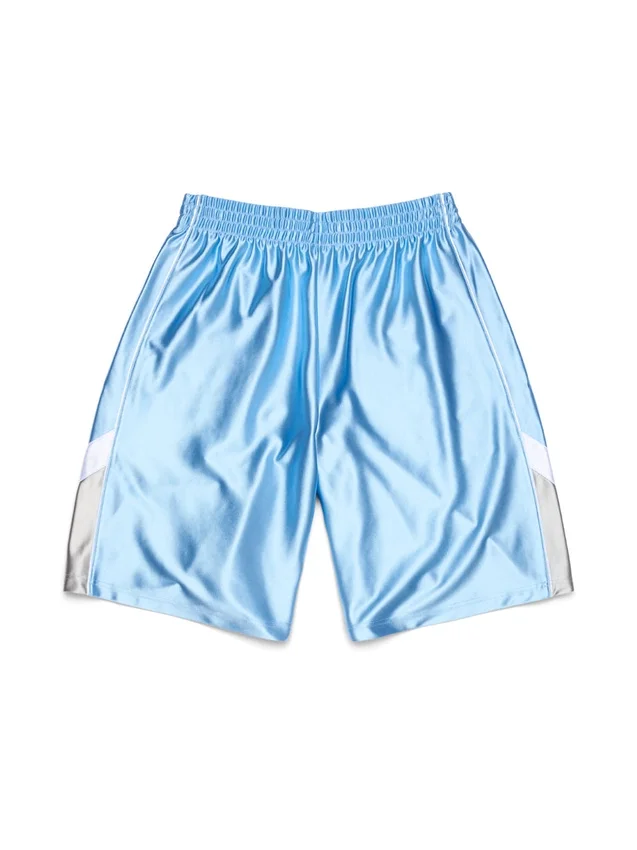 Denim U-basketshorts, ljusblå