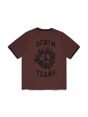 Denim U Ringer T-shirt, brun