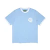 Denim U Ringer Tee ljusblå