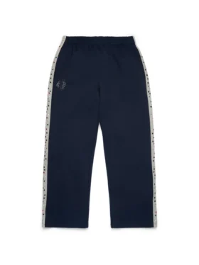 Denim U-träningsbyxor med strass, marinblå