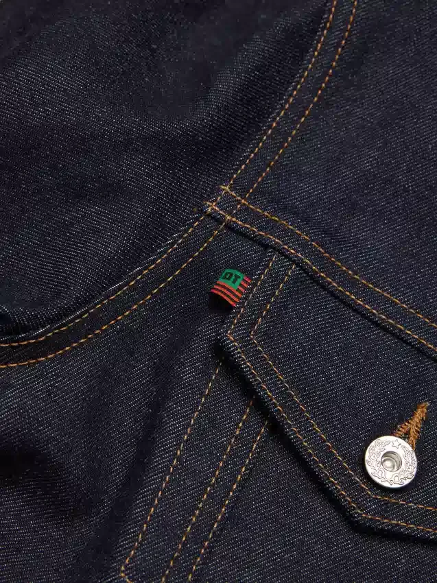 Denimjacka med selvedge