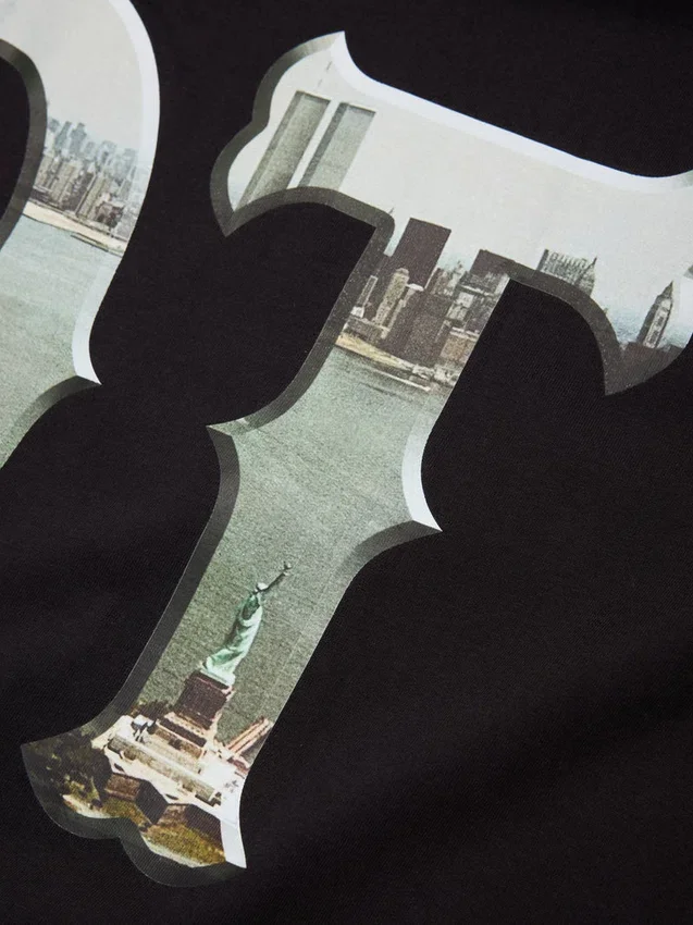 DT City-T-shirt, svart