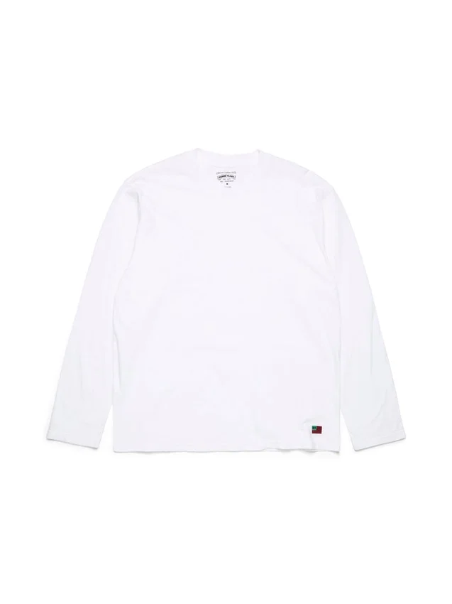 DT Flag 3-pack långärmad T-shirt, vit