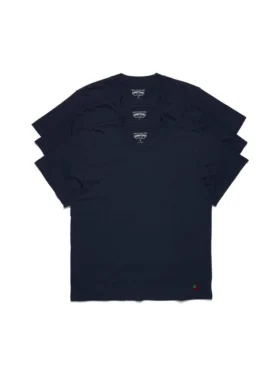 DT Flag 3-pack T-shirt marinblå