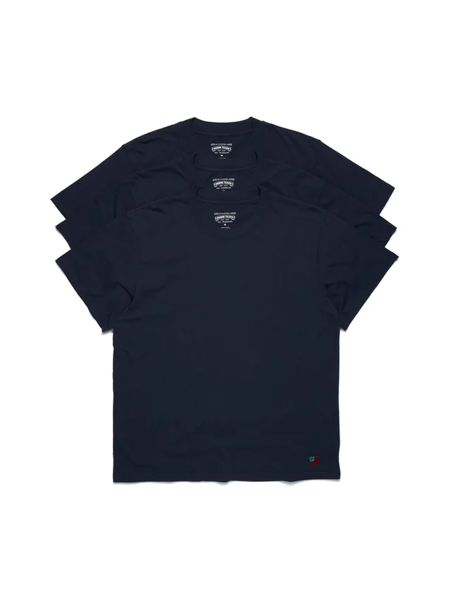 DT Flag 3-pack T-shirt marinblå