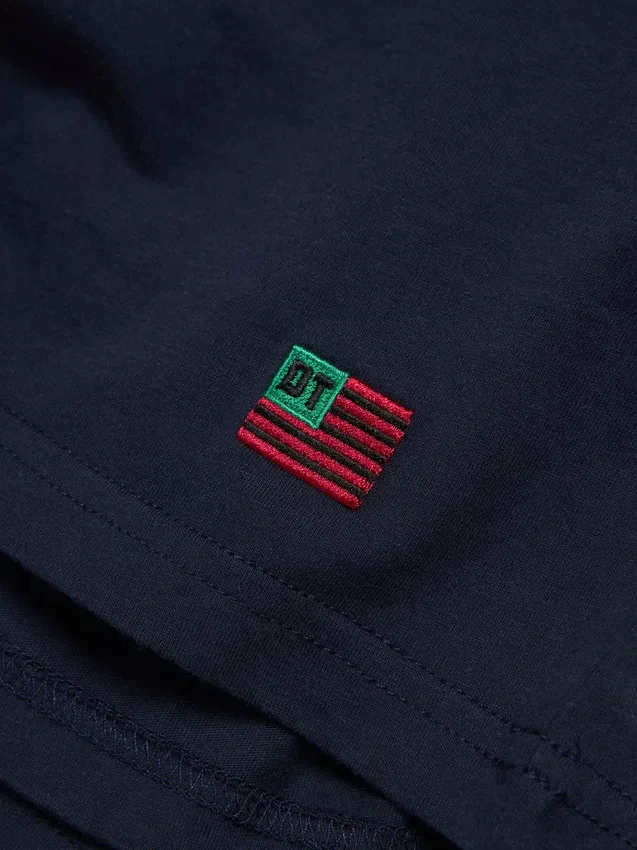 DT Flag 3-pack T-shirt marinblå