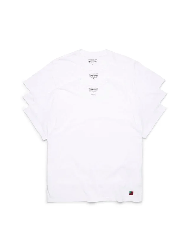 DT Flag 3-pack T-shirt, vit