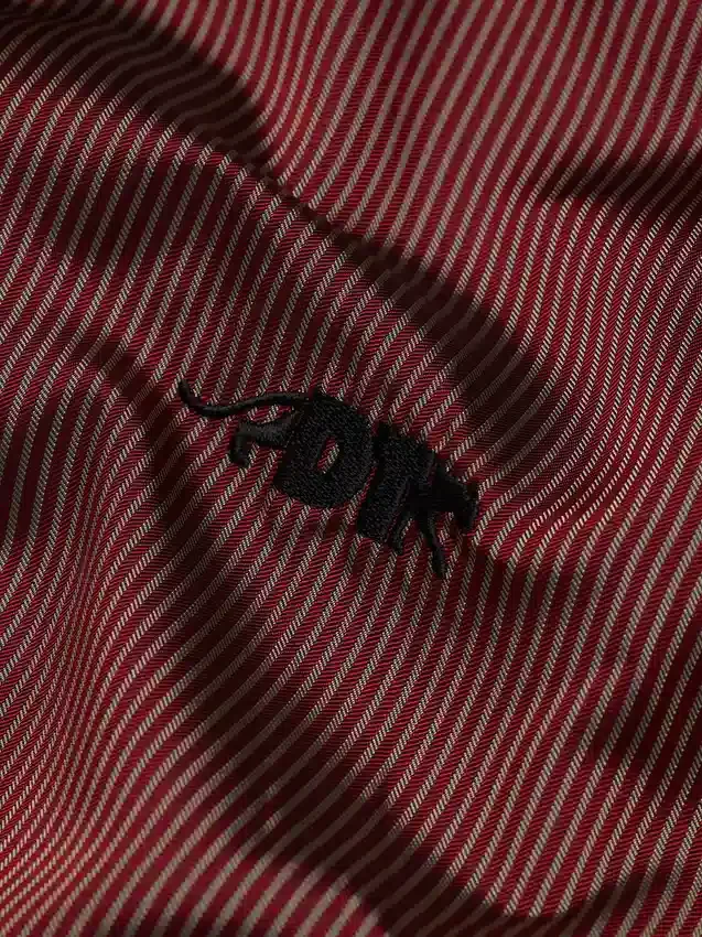DT Panther kortärmad knappskjorta, röd