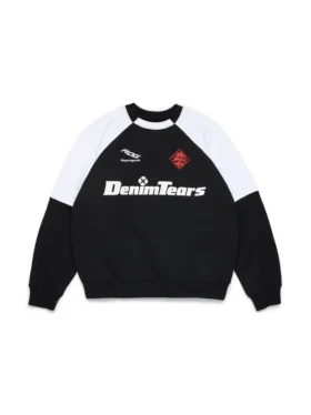 DT Sport Color Blocked Crewneck Svart