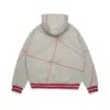 DT Virginia-hoodie med overlock-söm, grå