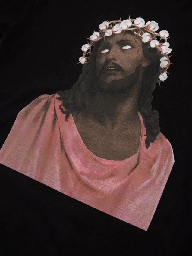 Jesus-T-shirt, svart
