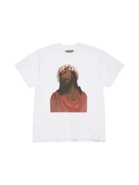 Jesus-T-shirt, vit