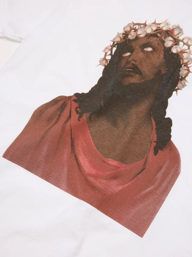 Jesus-T-shirt, vit