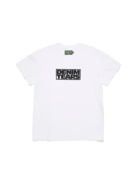 Larmes de Denim T-shirt Vit