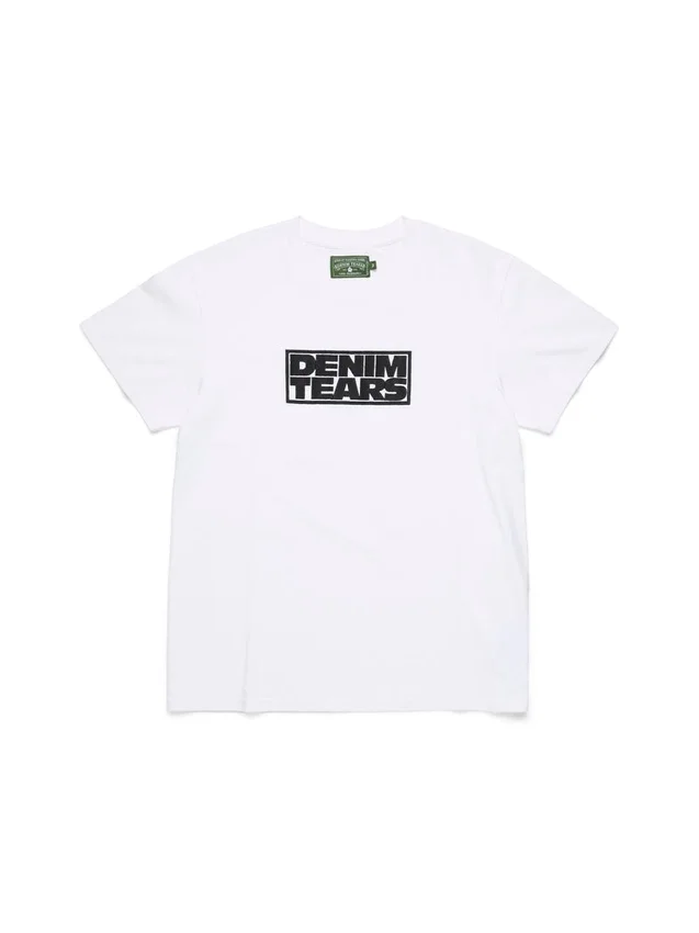 Larmes de Denim T-shirt Vit