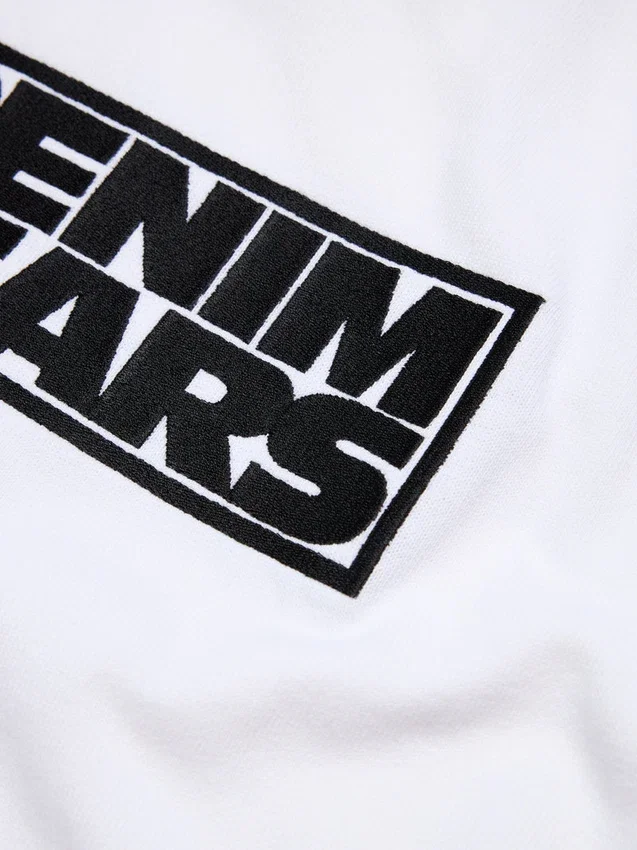 Larmes de Denim T-shirt Vit