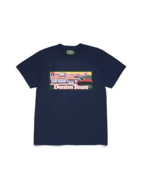 Liberty Rock Skyline T-shirt, marinblå