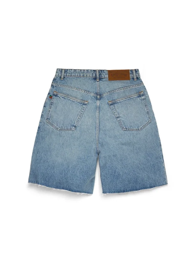 Ljusblå Denim-shorts