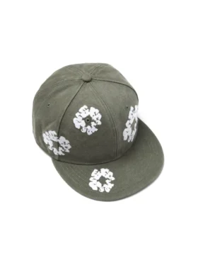 New Era 59FIFTY-keps i canvas med Cotton Wreath-mönster, olivgrön