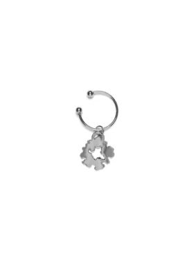 Nyckelring med Cotton Wreath, silver