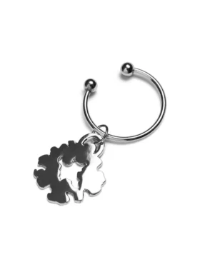 Nyckelring med Cotton Wreath, silver