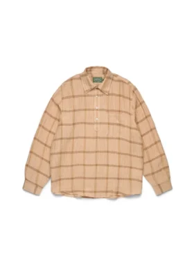 Overcheck-tröja, beige