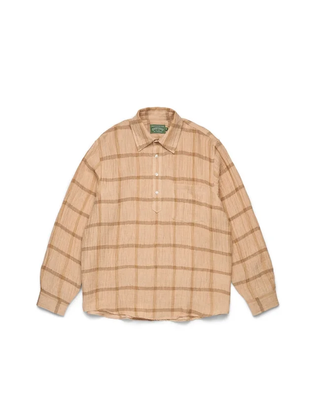 Overcheck-tröja, beige