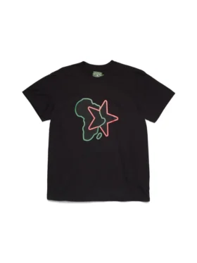 Pan-African Star-T-shirt, svart
