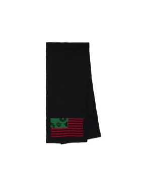Pan-African Wreath-flaggscarf, svart