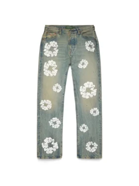 Raka Cotton Wreath-Denim i Dirty Wash