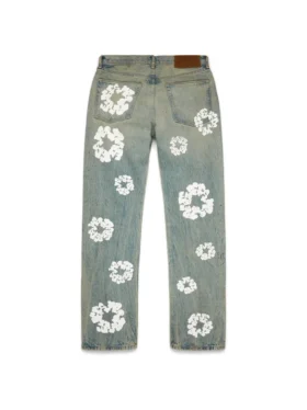 Raka Cotton Wreath-Denim i Dirty Wash